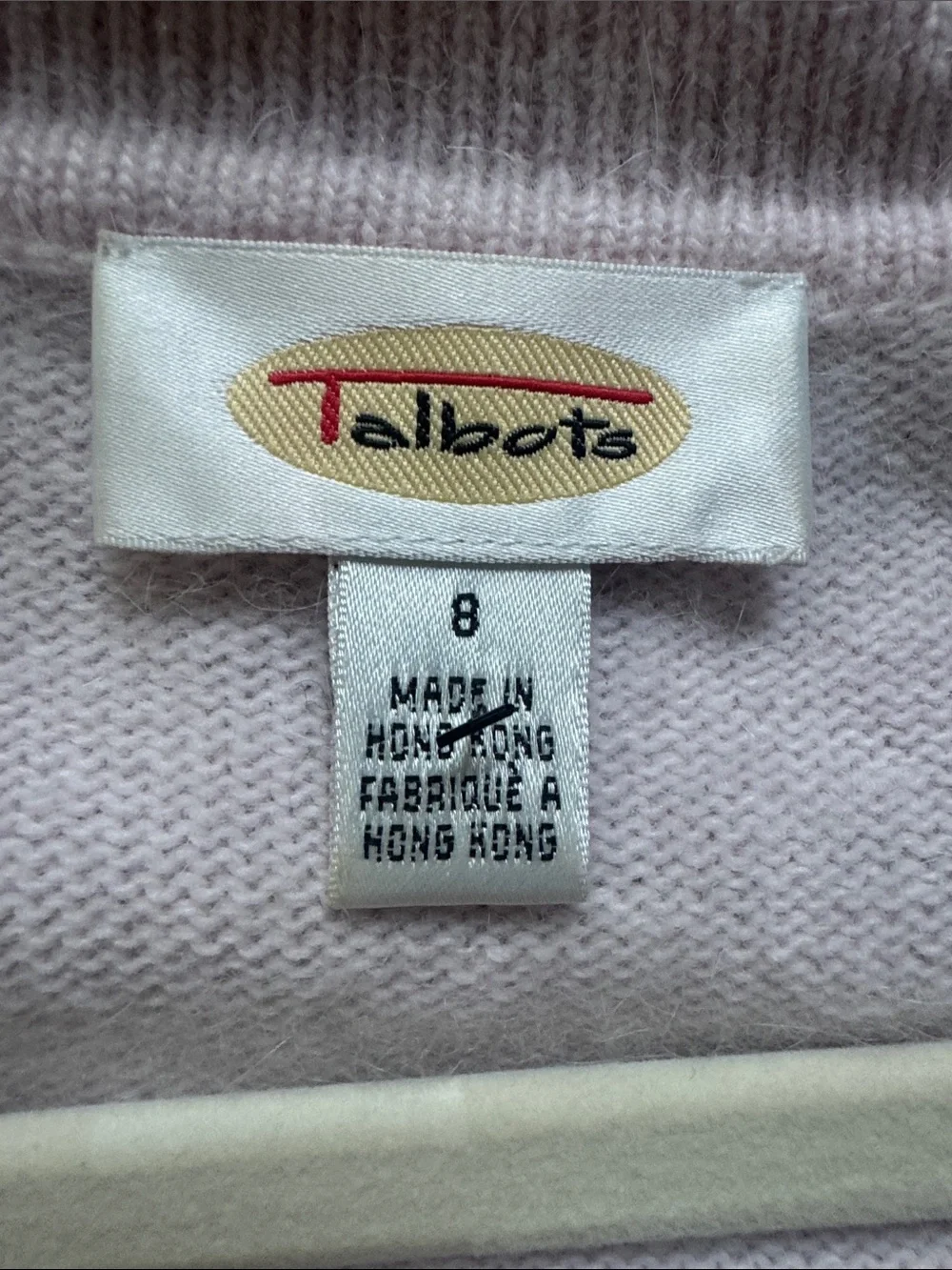 Talbots Light Pink Knit Tank and Cardigan Set